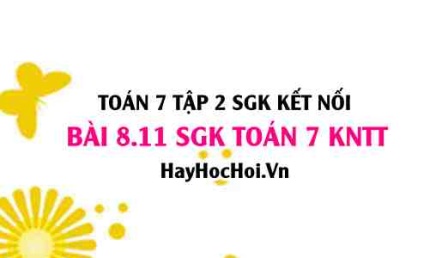 Bài 8.11 SGK Toán 7 Tập 2 Kết nối tri thức
